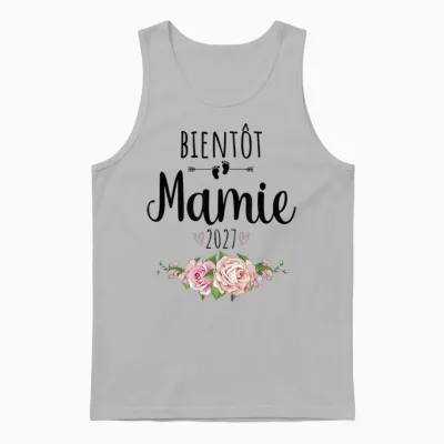 Annonce Grossesse Grand-Mère 2027 Unisex Tank Top - Ash