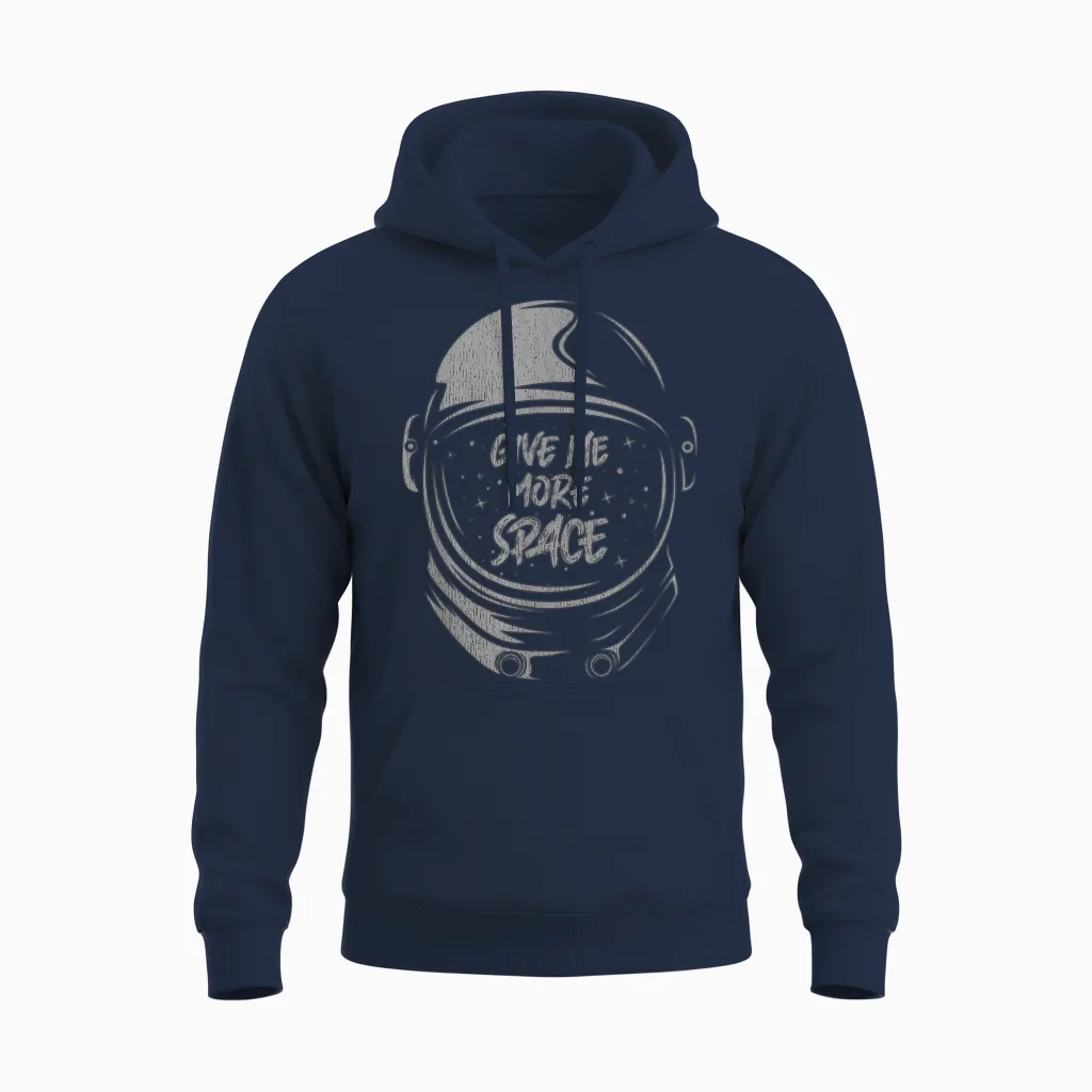 Zitat Astronaut - I Need More Space Unisex Hoodie in Navy
