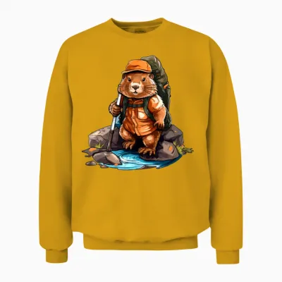 Beaver Hiking / Mountaineering Beaver Unisex Sweatshirt - Gold