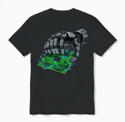 Neon Circuit Breaker Unisex T-Shirt - Black