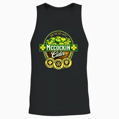 Vintage Maccockin Cider Funny St Patrick's Day Unisex Tank Top - Black