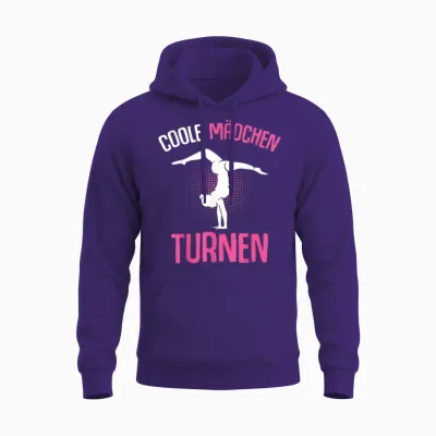 Cool Girls' Gymnastics Children's Unisex Hoodie - Purple