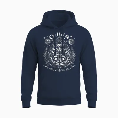 Victorian Ouija Planchette, as Above So Below Unisex Hoodie - Navy