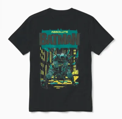 Batman Absolute Gotham City Rooftops Unisex T-Shirt - Black