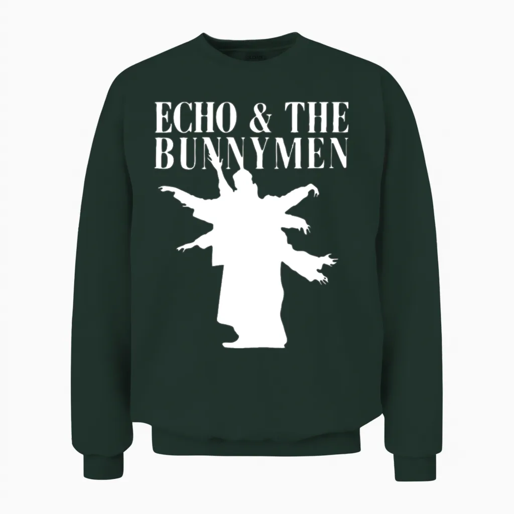 Echo and the Bunny Men Easter Unisex Sweatshirt in Forest