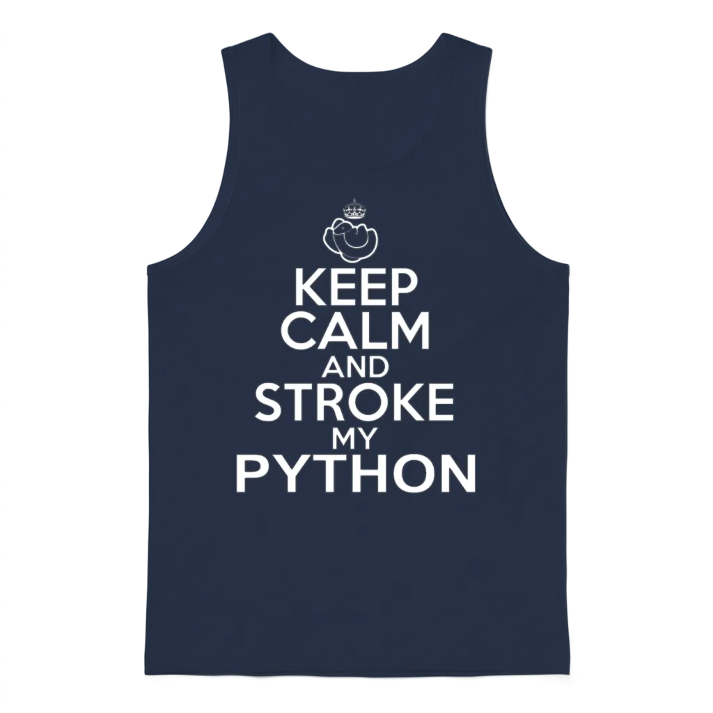 Python Unisex Tank Top - Navy