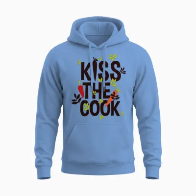 Kiss the Cook Unisex Hoodie - Carolina Blue