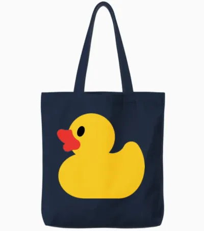 Rubber Duck Tote Bags - Navy