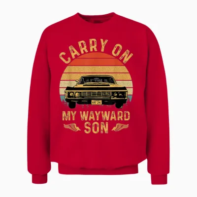 Carry on Classic Art My Wayward Funny Movie Graphic Son Unisex Sweatshirt - Red