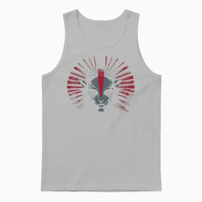 Avatar: Fire and Ash Varang Face Distressed Unisex Tank Top - Ash