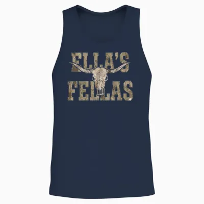 Vintage Ella Name Gifts for Men Boys Kid Fathers Day Unisex Tank Top - Navy