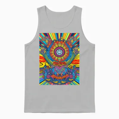 Retro 60s Unisex Tank Top - Ash