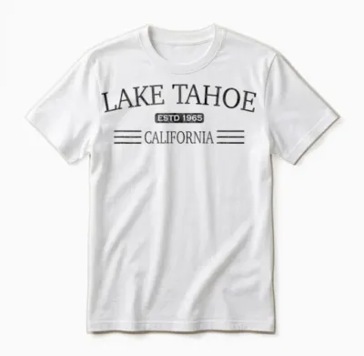 Lake Tahoe Californie - Lake Tahoe Ca Cv1x Unisex T-Shirt - White