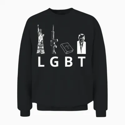 The Bible of Liberty Guns Trump Unisex Sweatshirt - Black