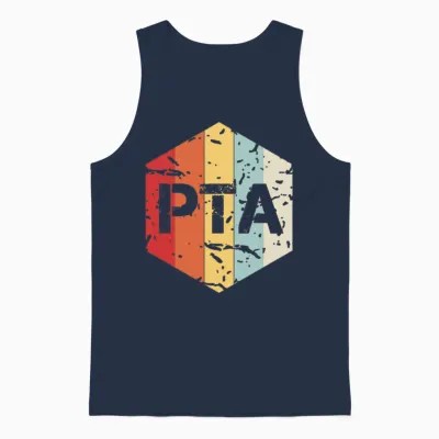 Retro Pta Unisex Tank Top - Navy