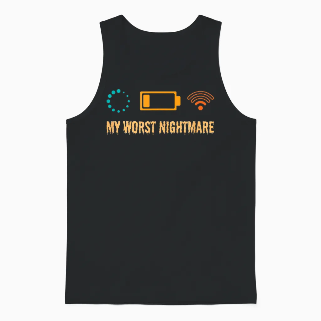My Worst Nightmare Funny Gifts for Gamers Unisex Tank Top in Black