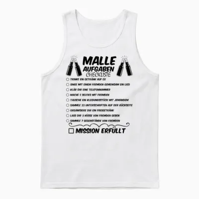Mallorca Holiday Malle Group T-Shirt, White Unisex Tank Top - White