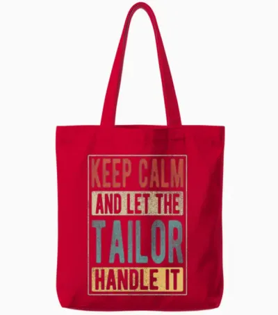 Tailor Retro Gift Tote Bags - Red