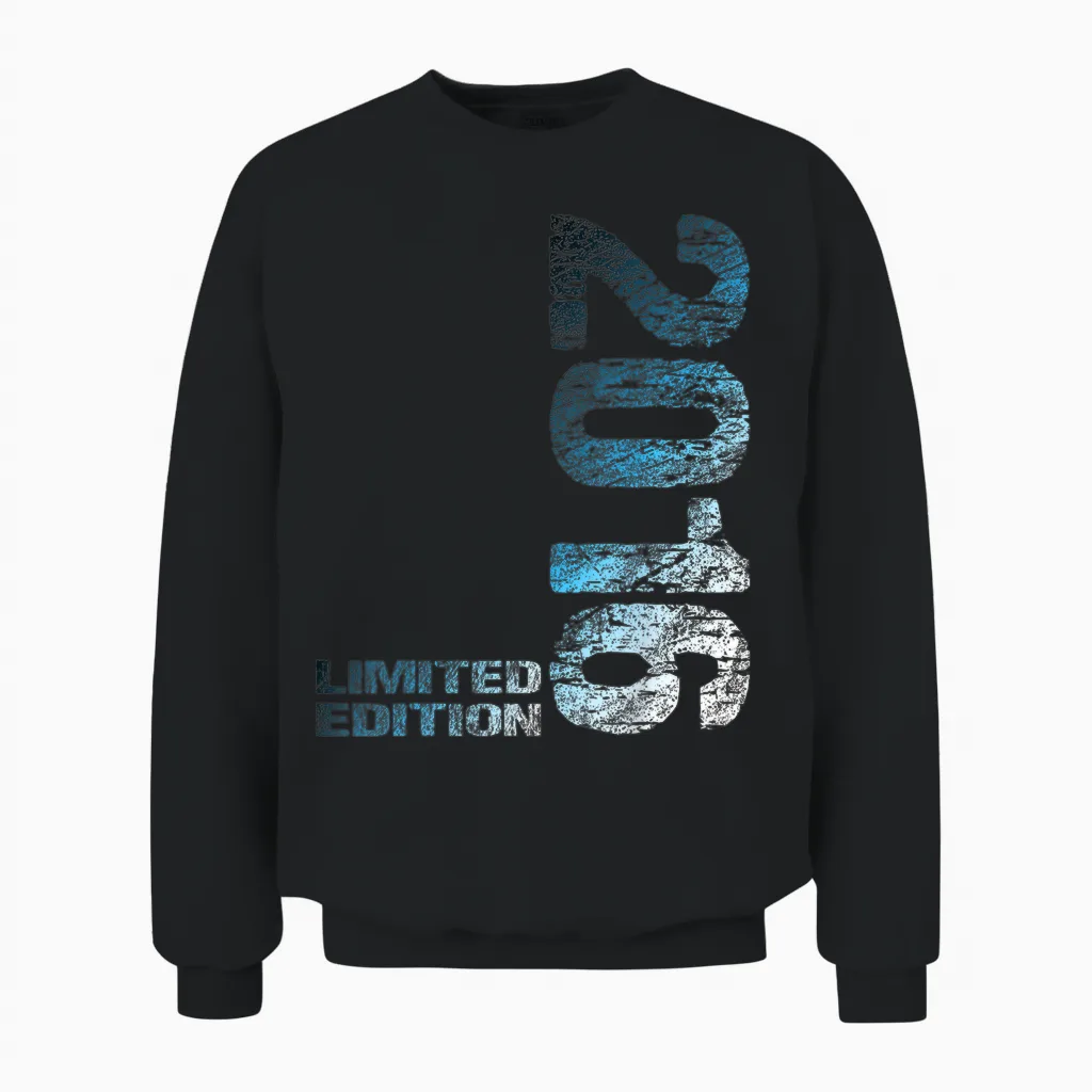 2016 Junge Mädchen 10. Geburtstag Limited Edition 10 Unisex Sweatshirt in Black