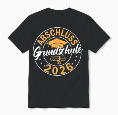 Abschluss Grundschule 2026 - Grundschule Abschied 2026 Unisex T-Shirt - Black