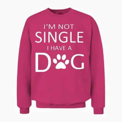 Im Not Single I Have 2 Unisex Sweatshirt - Heliconia