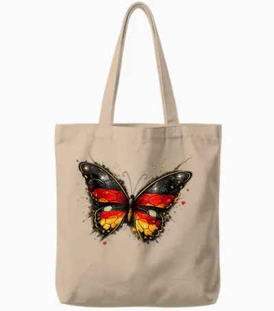 Deutschland Herz Deutsche Flagge Tote Bags - Natural