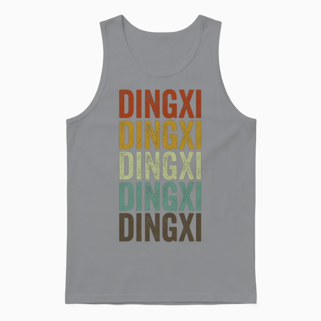 Dingxi China Retro Vintage Unisex Tank Top - Sport Grey