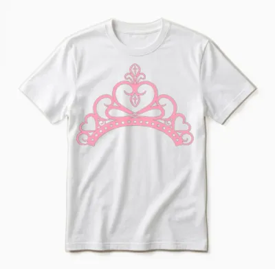 Princess Crown Tiara Unisex T-Shirt - White