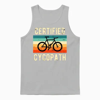 Retro Vintage Bicycle Witty Unisex Tank Top - Ash