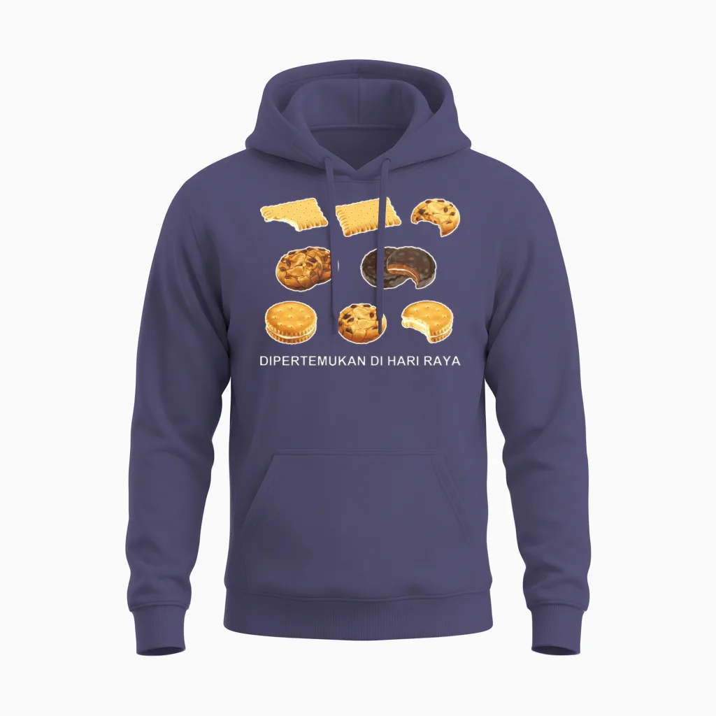Cookies Funny Unisex Hoodie in Heather Sport Dark Navy
