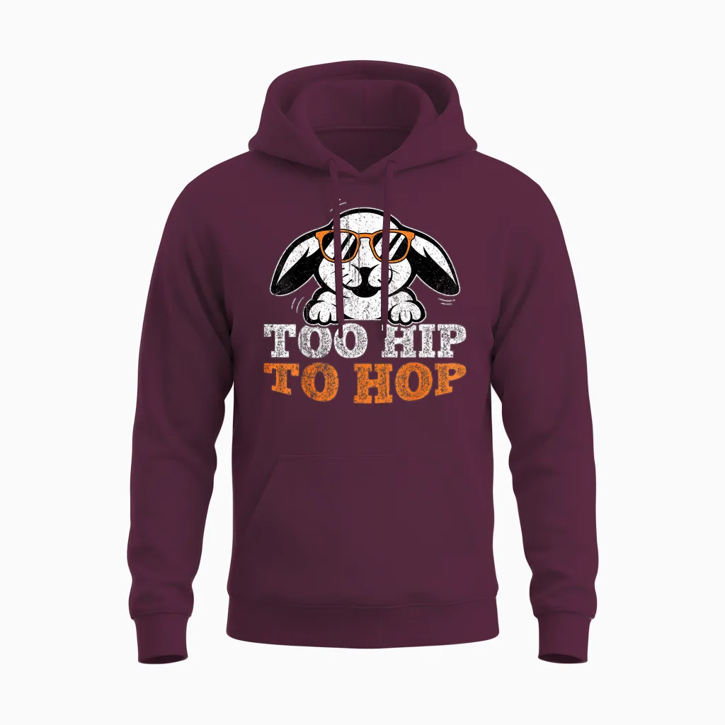 Oster T Shirt Osterhase Spruch Hasen Kostüm Ostern Geschenk Unisex Hoodie in Maroon