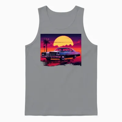 Retro Cadillac Unisex Tank Top - Sport Grey