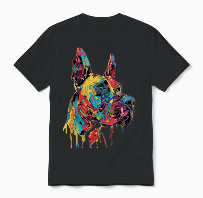 Dog Lovers Gift Unisex T-Shirt in Black