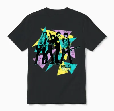 Disney Channel Camp Rock Mitchie Torres and Connect 3 Unisex T-Shirt - Black