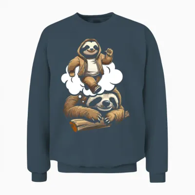 Sloth Funny Unisex Sweatshirt - Dark Heather