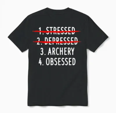 Archery Funny Unisex T-Shirt - Black