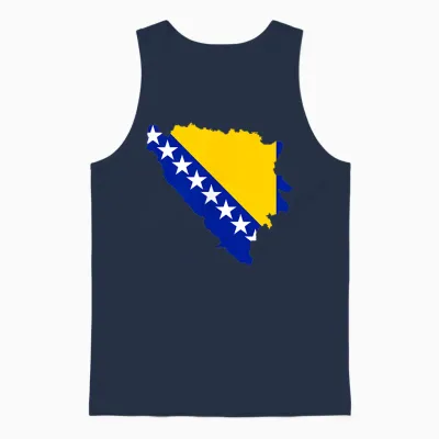 Bosnien Flagge Bosnische Farben Sarajevo Frauen Männer Bih Unisex Tank Top - Navy