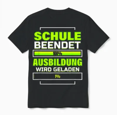 Schulabschluss Realschule 10 Klasse Hauptschule Ausbildung Unisex T-Shirt - Black