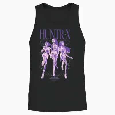 Kpop Demon Hunters Huntrix World Tour Unisex Tank Top - Black