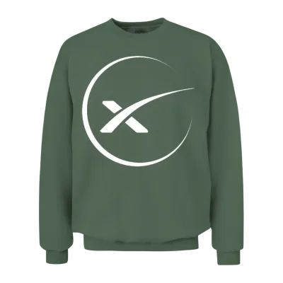 Space X Spacex Elon Musk Unisex Sweatshirt - Military Green