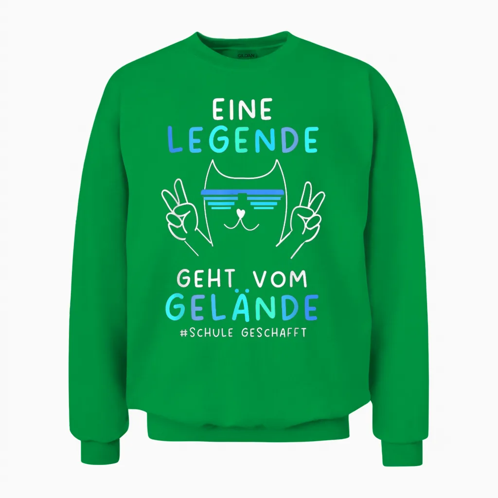 Schulabschluss Abitur Realschule Hauptschule Schule 2026 Unisex Sweatshirt in Irish Green