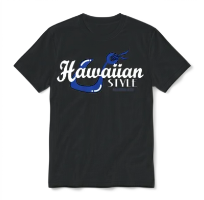 Fresh Hawaiian Style Tshirt Design Hawaiian Style Unisex T-Shirt - Black