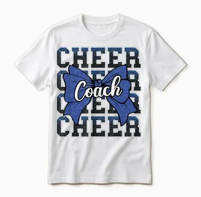 Blau Funny Sport Loud Proud Cheer Coach Dad Father's Day Unisex T-Shirt - White