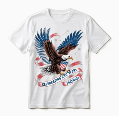 250 Years America Anniversary Usa 250th Birthday Apparel Unisex T-Shirt - White