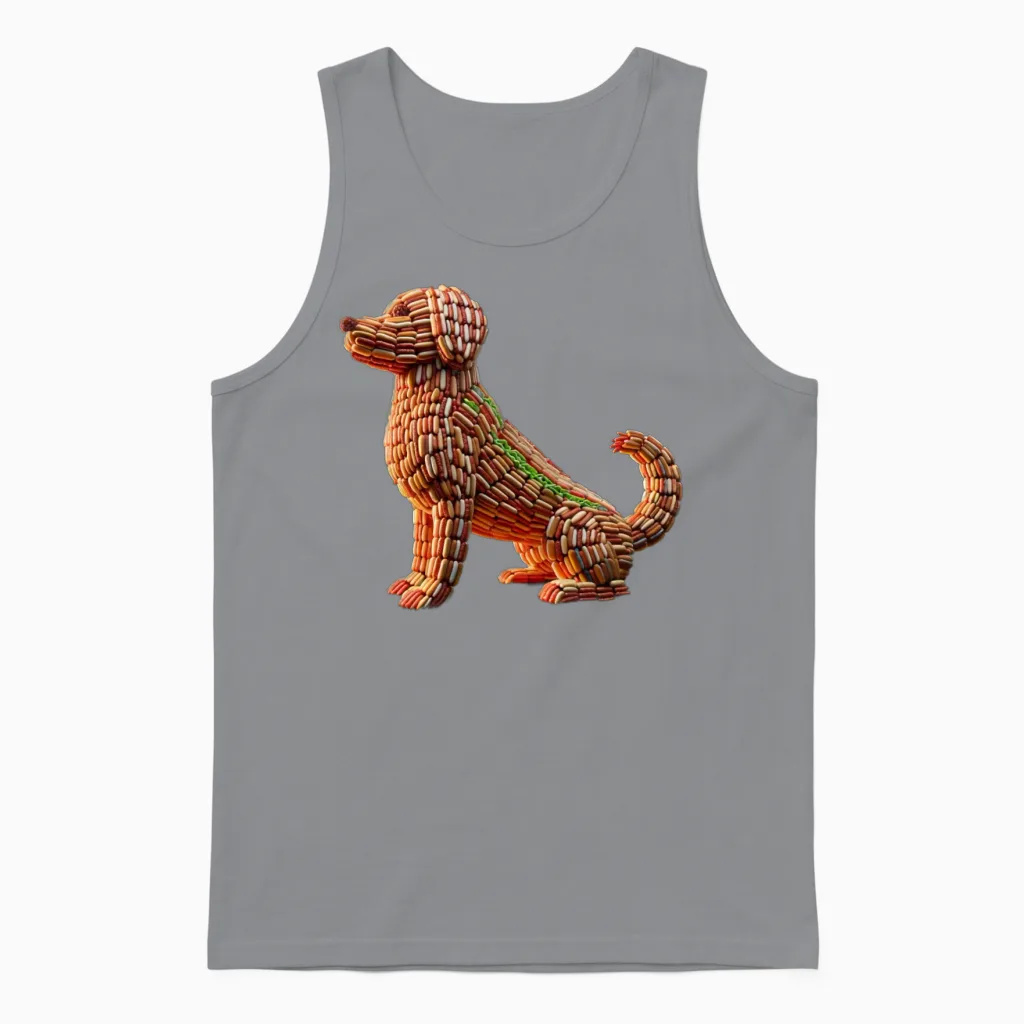 Dog - Lovers Unisex Tank Top in Sport Grey