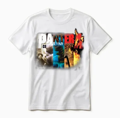Pantera Official Collage Album Unisex T-Shirt - White