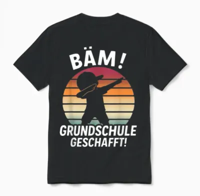 Bäm Grundschule Geschafft Grundschule Abschluss 2026 Unisex T-Shirt - Black