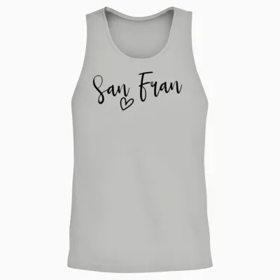 San Fran Love San Francisco My Home Women's Unisex Tank Top - Ash
