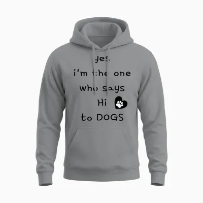 Dogs Unisex Hoodie - Sport Grey