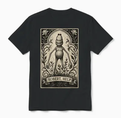 Marcus the Worm Meme I Don't Like This Rock Meme Brainrot Unisex T-Shirt - Black